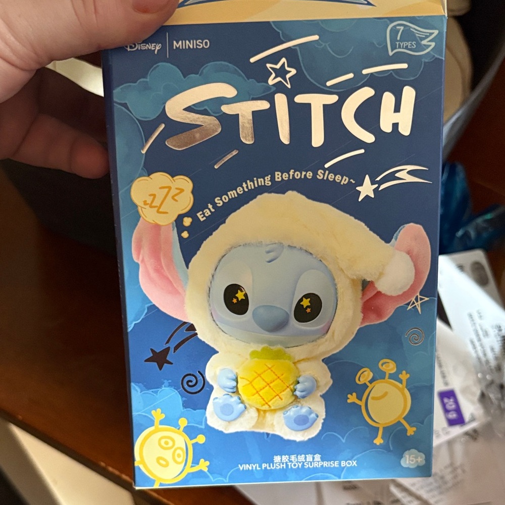 Disney Stitch Plush Toy Surprise Box - Blue and Cream